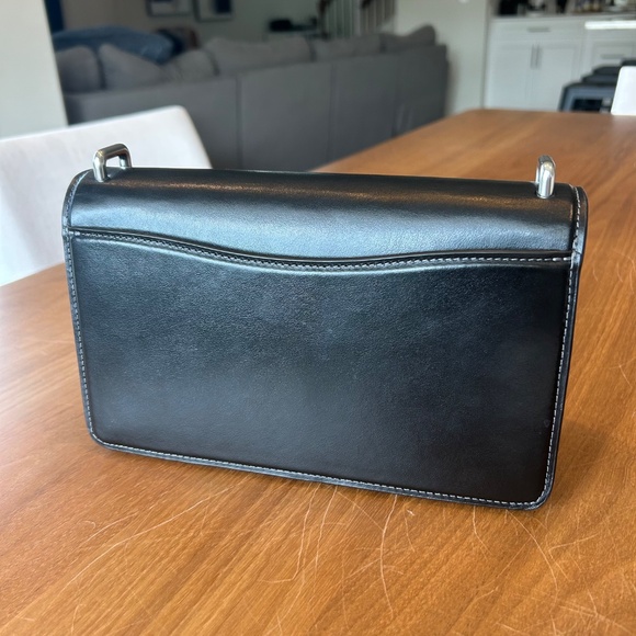 Coach Bandit Shoulder Bag in Black with Silver Hardware - Picture 4 of 13